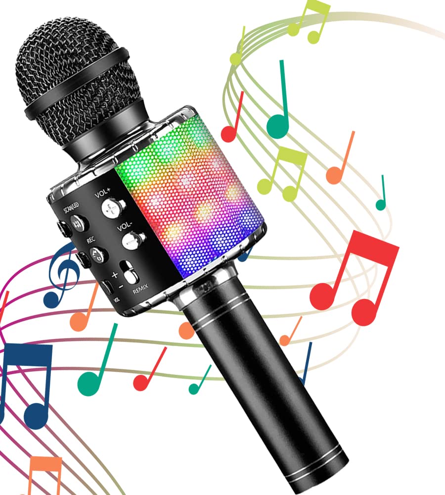 Wireless Karaoke Mic 本体 Wireless Bluetooth Karaoke Microphone, Rechargeable Battery